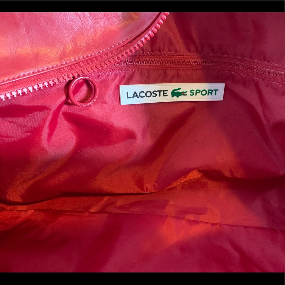 Red Lacoste Sport Bag Retro - Picture 7 of 13
